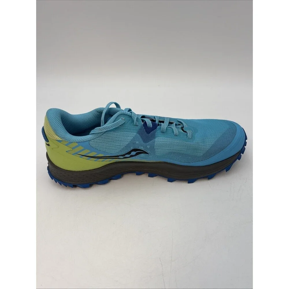 Saucony Peregrine 11 Womens Size 10 Waterproof Trail Running Shoes Royal/lime